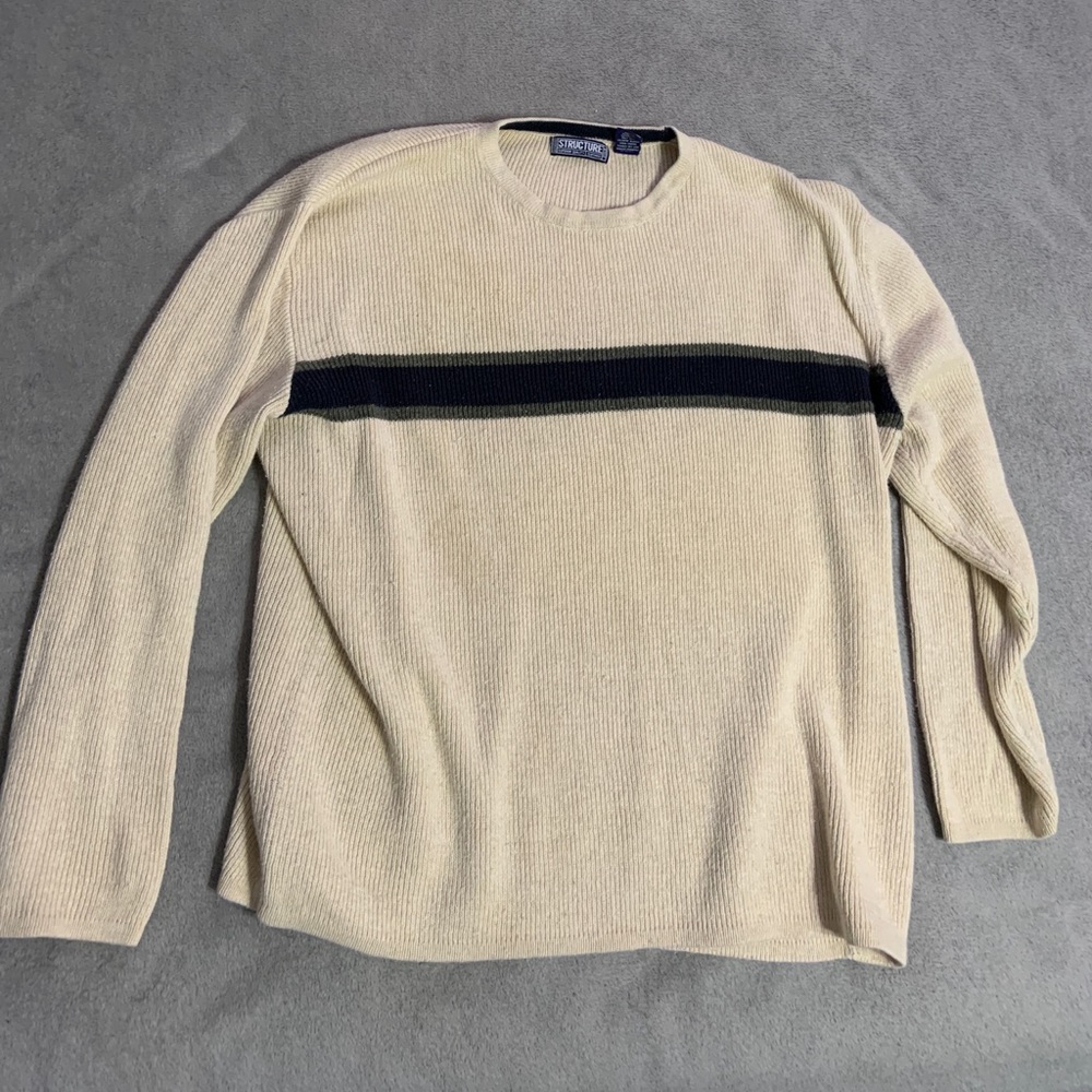 Beige Structure Sweater - Picture 2 of 4